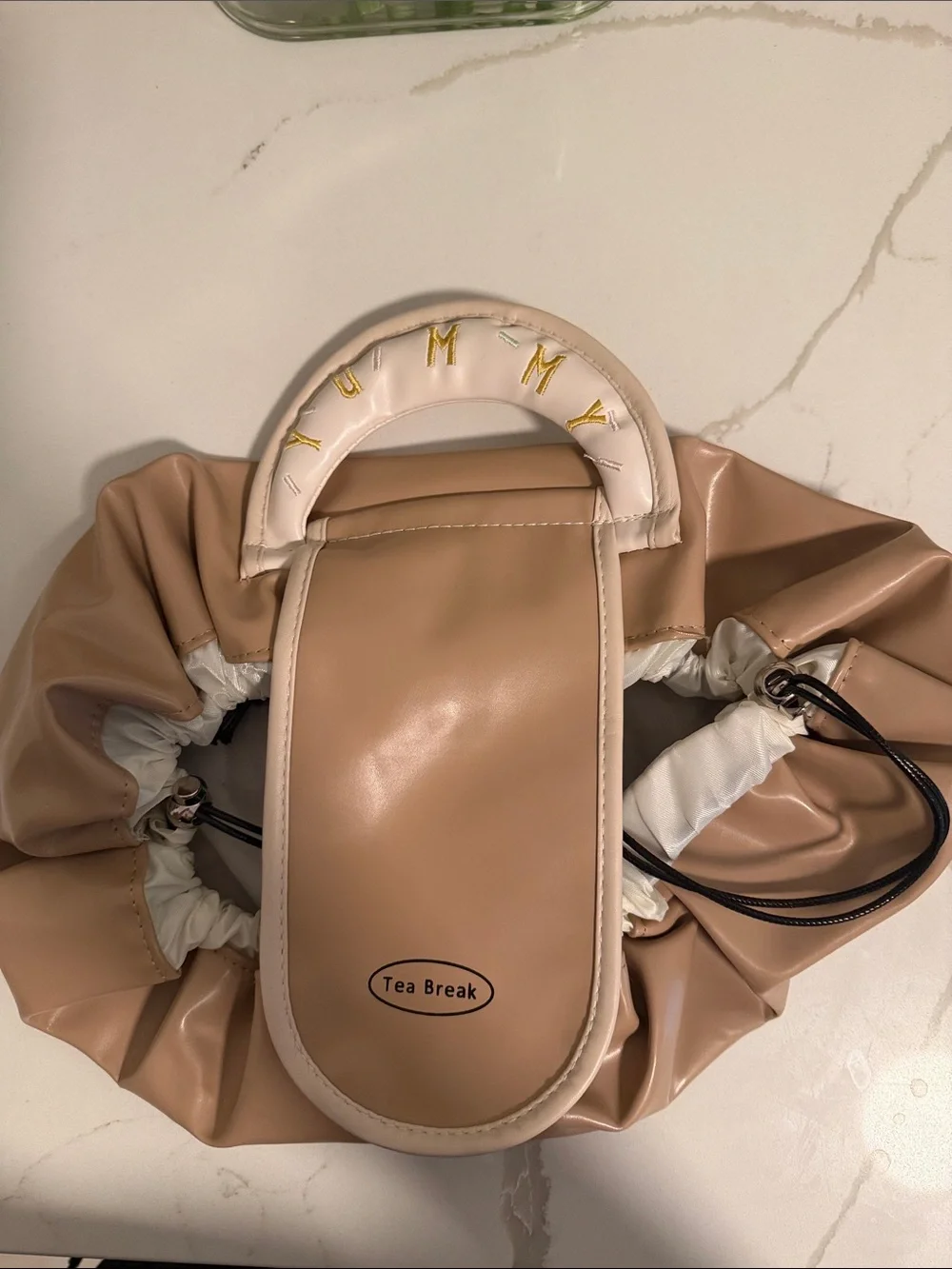 Women's Beige Jewelry Bag